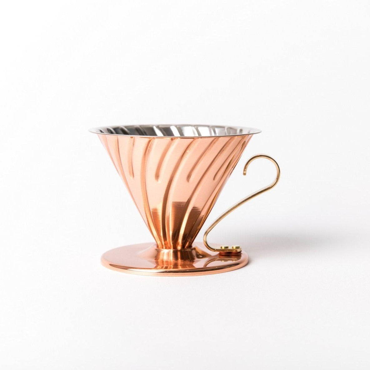 Hario V60-02 stainlesssteel dripper, gold