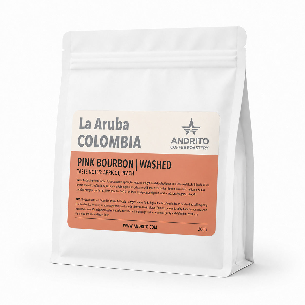 COLOMBIA La Aruba Pink Bourbon Medium Roast 200g